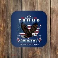 Classic Welcome To Trump Country Maga Eagle Coaster thumb 0