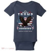 Classic Welcome To Trump Country Maga Eagle Baby Bodysuit thumb 0