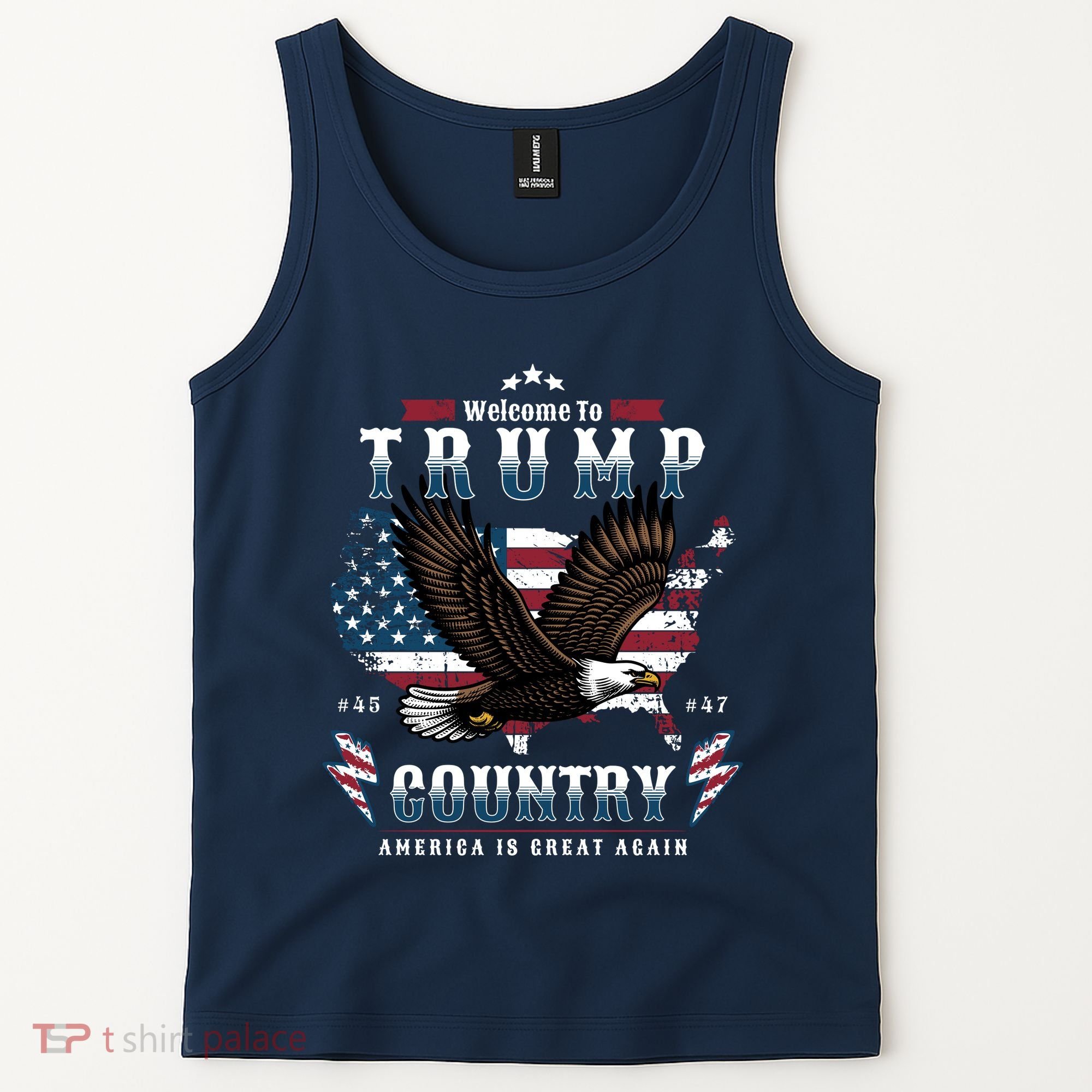 Classic Welcome To Trump Country Maga Eagle Tank Top