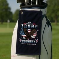 Classic Welcome To Trump Country Maga Eagle Golf Towel thumb 2