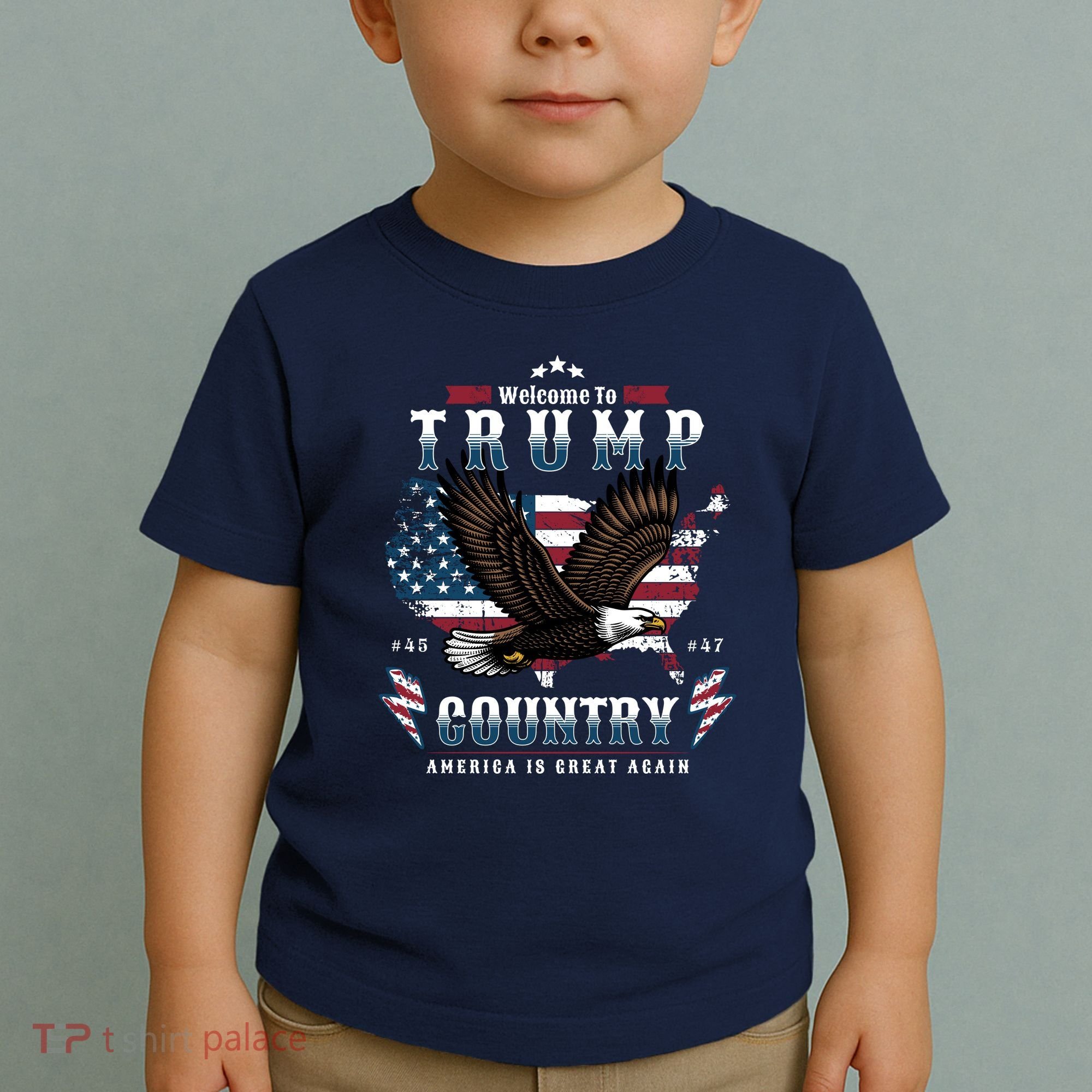 Classic Welcome To Trump Country Maga Eagle Toddler T-Shirt