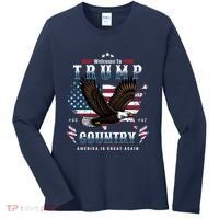 Classic Welcome To Trump Country Maga Eagle Women's Long Sleeve Shirt thumb 0