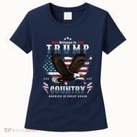Classic Welcome To Trump Country Maga Eagle Women's T-Shirt thumb 0