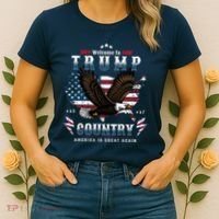 Classic Welcome To Trump Country Maga Eagle Women's T-Shirt thumb 2