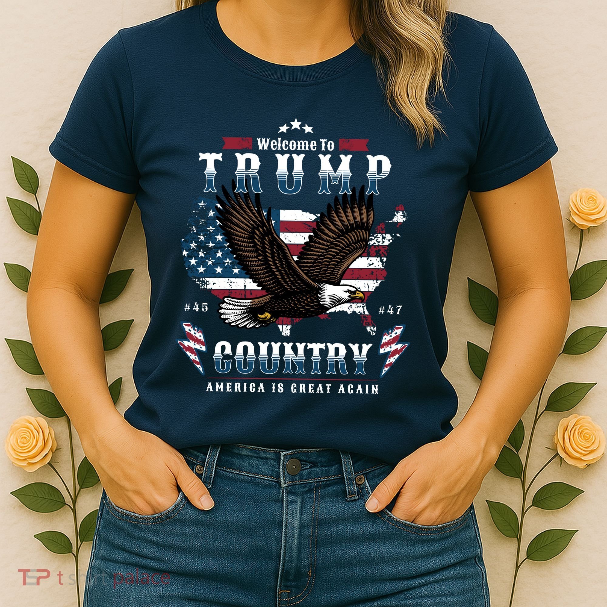 Classic Welcome To Trump Country Maga Eagle Women's T-Shirt