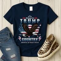 Classic Welcome To Trump Country Maga Eagle Women's T-Shirt thumb 3
