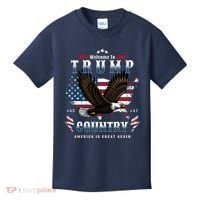 Classic Welcome To Trump Country Maga Eagle Kids T-Shirt thumb 0