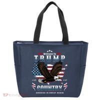 Classic Welcome To Trump Country Maga Eagle Tote Bag thumb 0