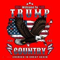 Classic Welcome To Trump Country Maga Eagle Santa Hat thumb 1