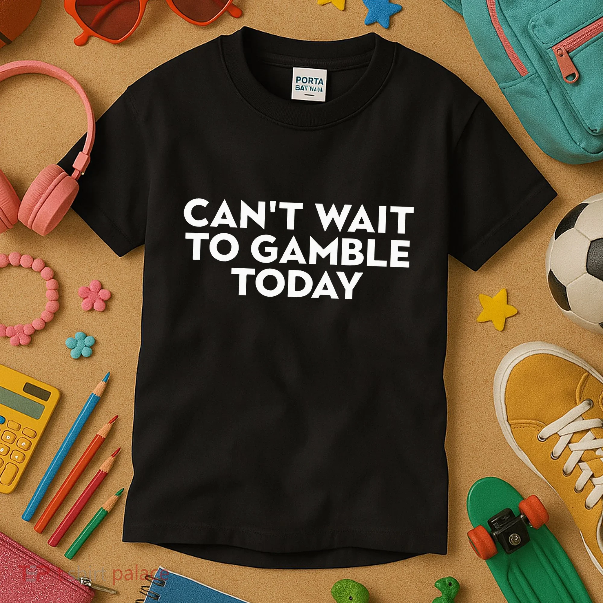 CanT Wait To Gamble Today Kids T-Shirt