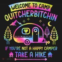 Camper Welcome To Camp Quitcherbitchin Funny Camping Life Doggie Tank thumb 4