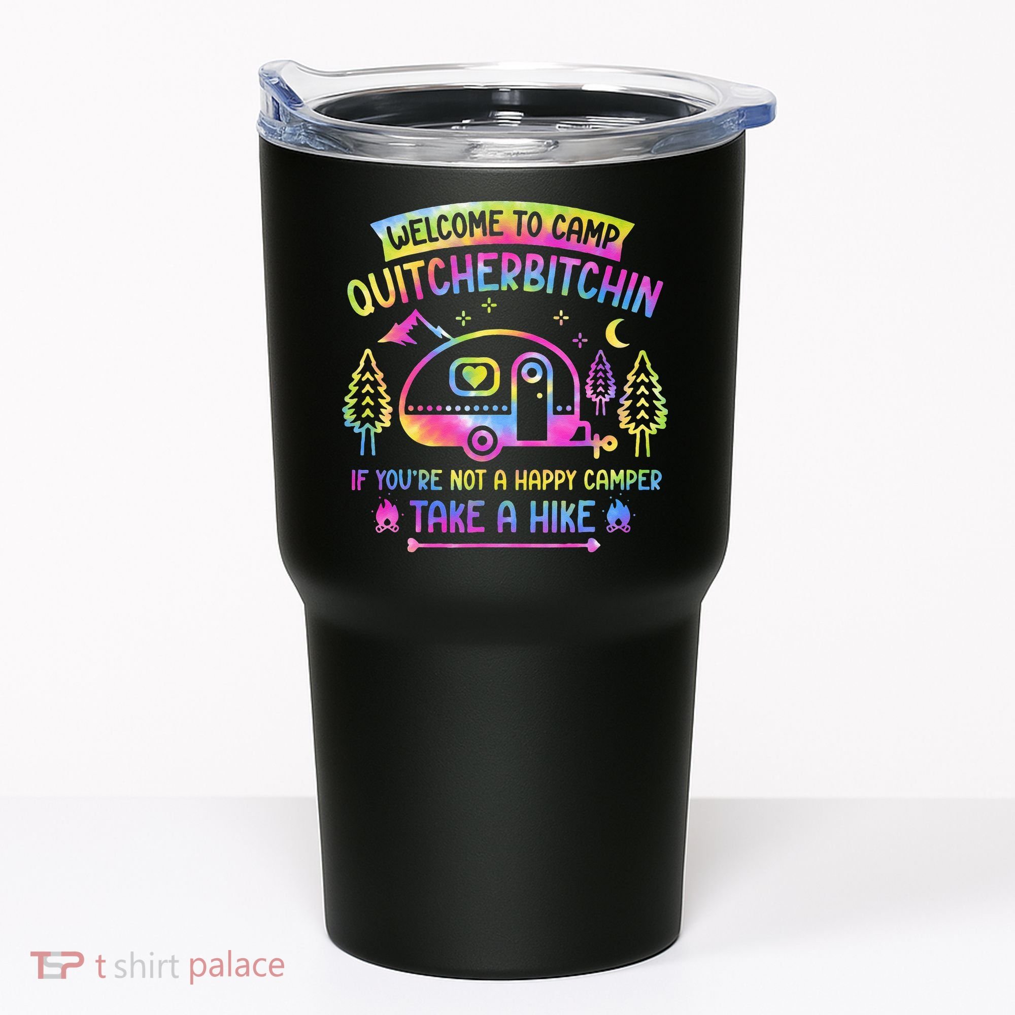 Camper Welcome To Camp Quitcherbitchin Funny Camping Life Tumbler