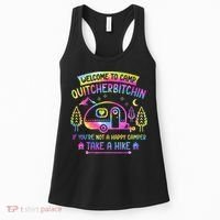 Camper Welcome To Camp Quitcherbitchin Funny Camping Life Women's Tank Top thumb 0