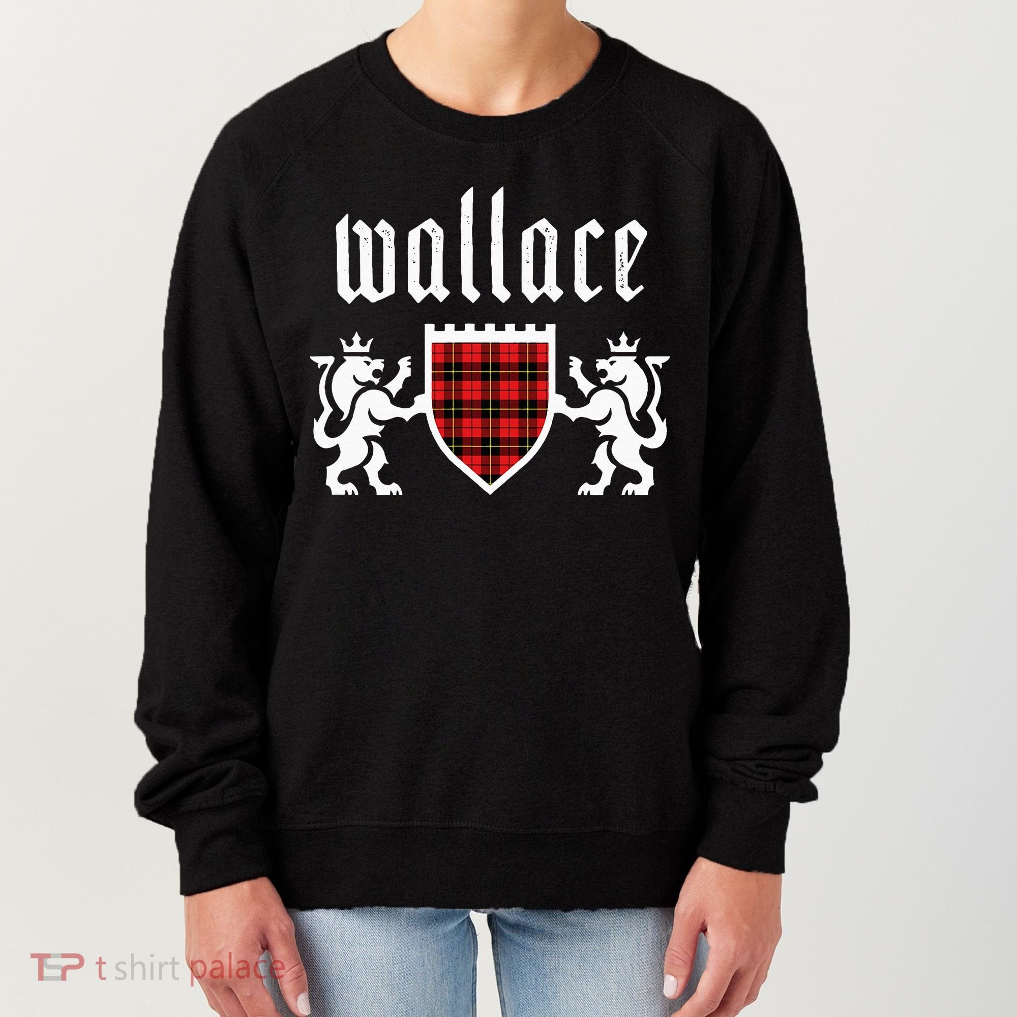 Clan Wallace Tartan Scottish Plaid Wallace Family Women's Sweatshirt