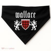Clan Wallace Tartan Scottish Plaid Wallace Family USA-Made Doggie Bandana thumb 0