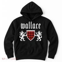 Clan Wallace Tartan Scottish Plaid Wallace Family Hoodie thumb 0