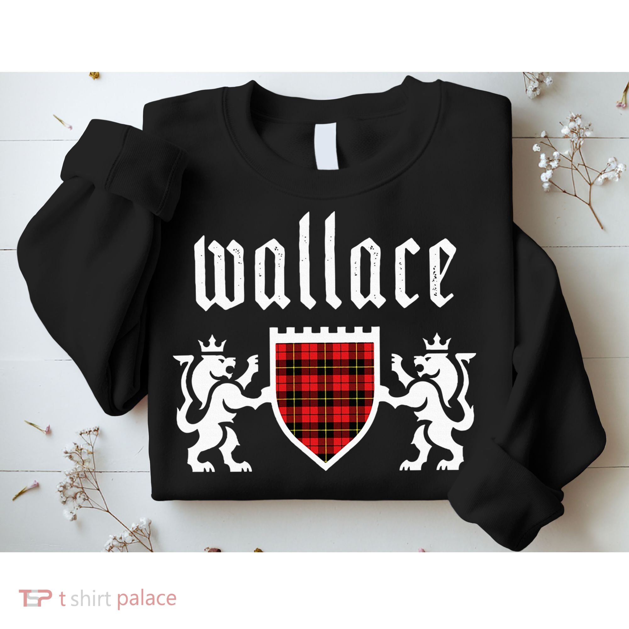 Clan Wallace Tartan Scottish Plaid Wallace Family Sweatshirt