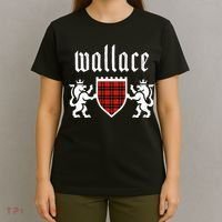Clan Wallace Tartan Scottish Plaid Wallace Family T-Shirt thumb 4