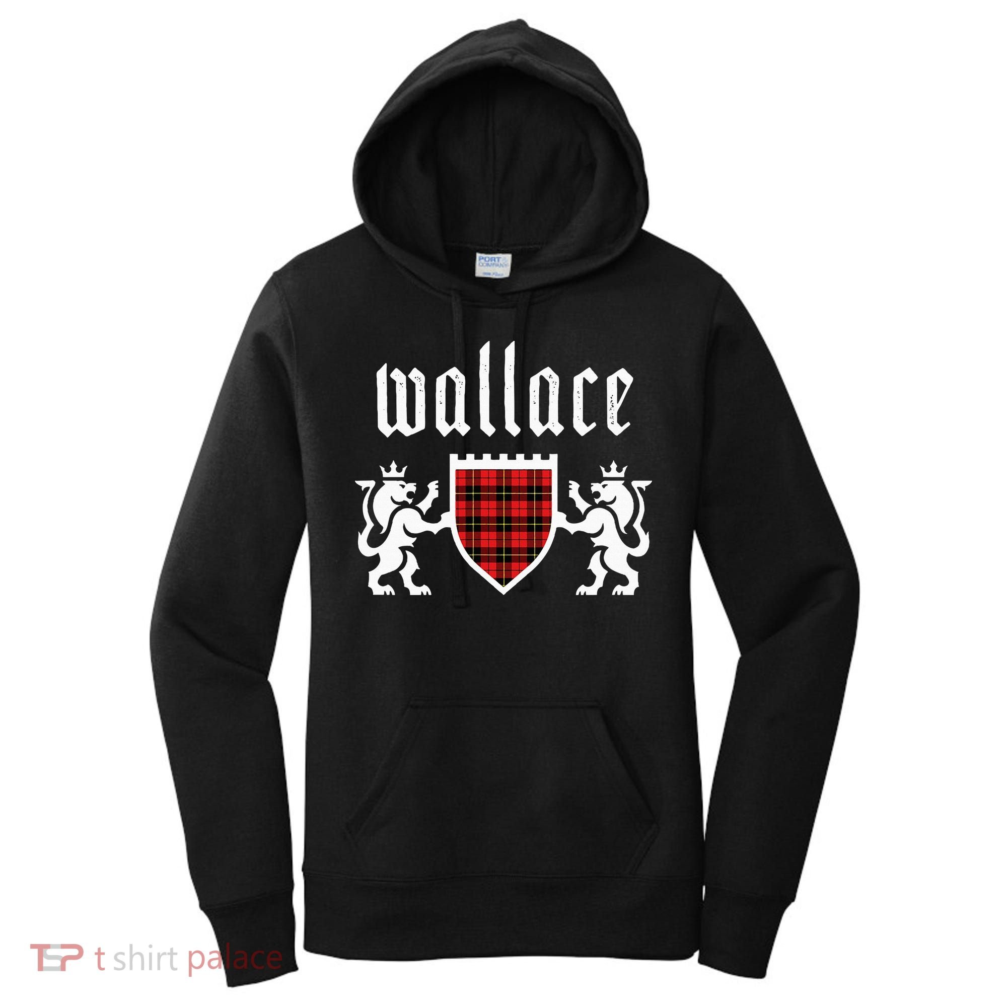 Clan Wallace Tartan Scottish Plaid Wallace Family Women's Hoodie