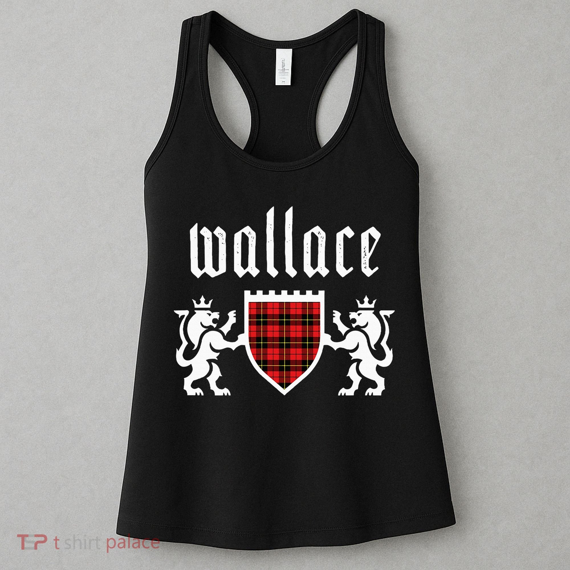 Clan Wallace Tartan Scottish Plaid Wallace Family Women's Tank Top