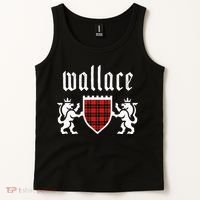 Clan Wallace Tartan Scottish Plaid Wallace Family Tank Top thumb 2