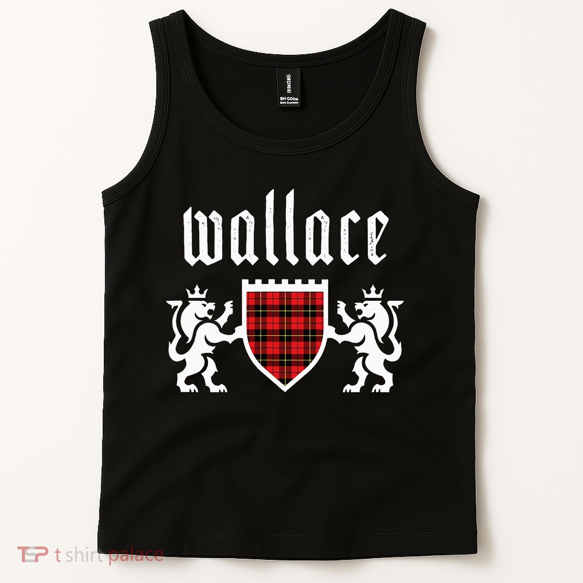 Clan Wallace Tartan Scottish Plaid Wallace Family Tank Top