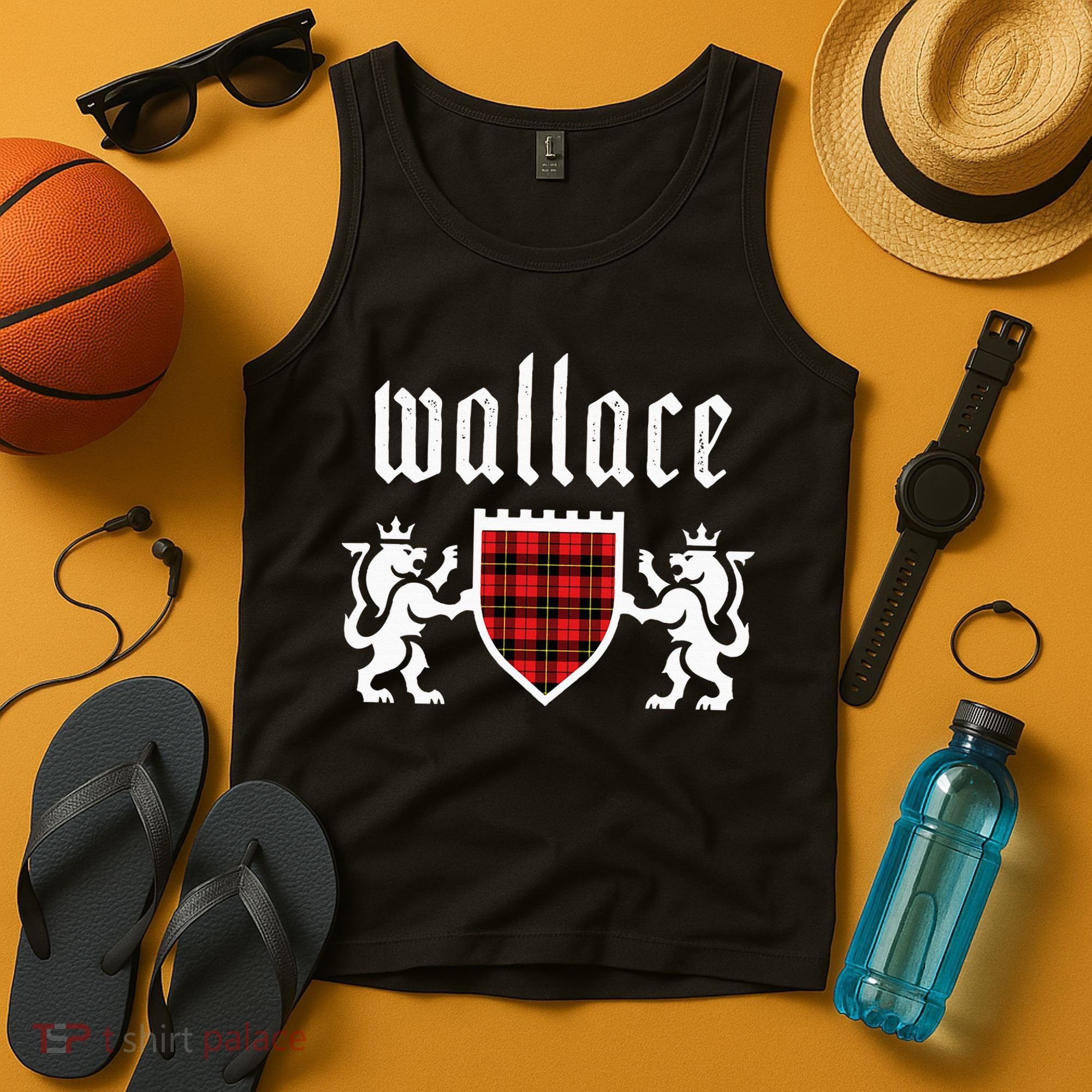 Clan Wallace Tartan Scottish Plaid Wallace Family Tank Top