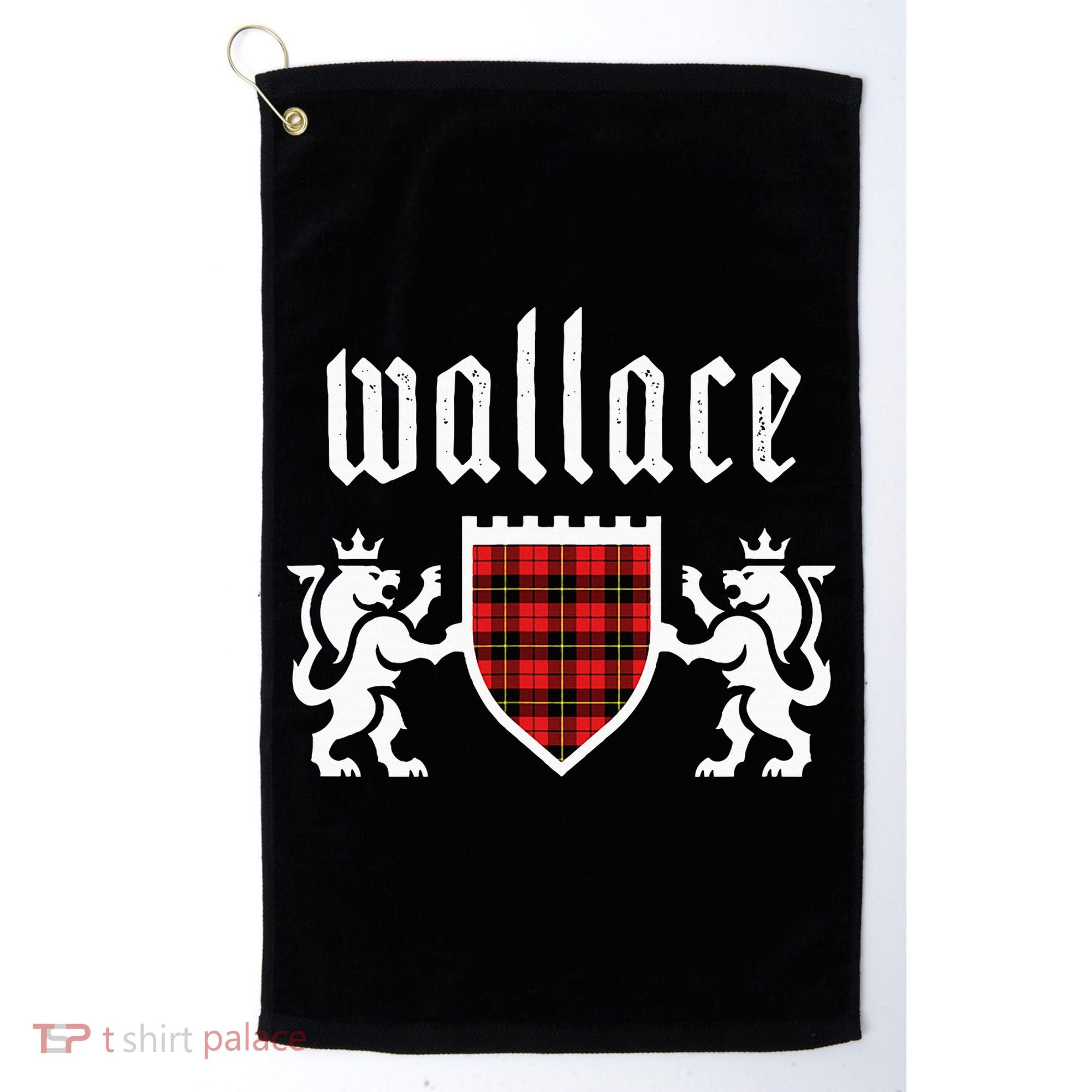 Clan Wallace Tartan Scottish Plaid Wallace Family Golf Towel