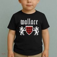 Clan Wallace Tartan Scottish Plaid Wallace Family Toddler T-Shirt thumb 2