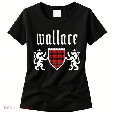 Clan Wallace Tartan Scottish Plaid Wallace Family Women's T-Shirt