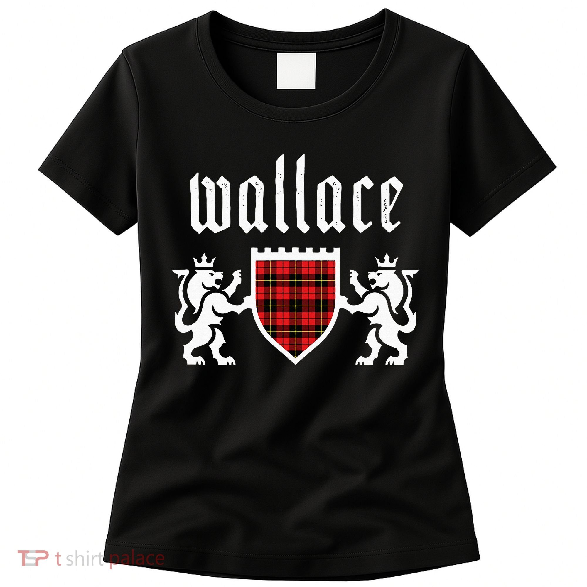 Clan Wallace Tartan Scottish Plaid Wallace Family Women's T-Shirt