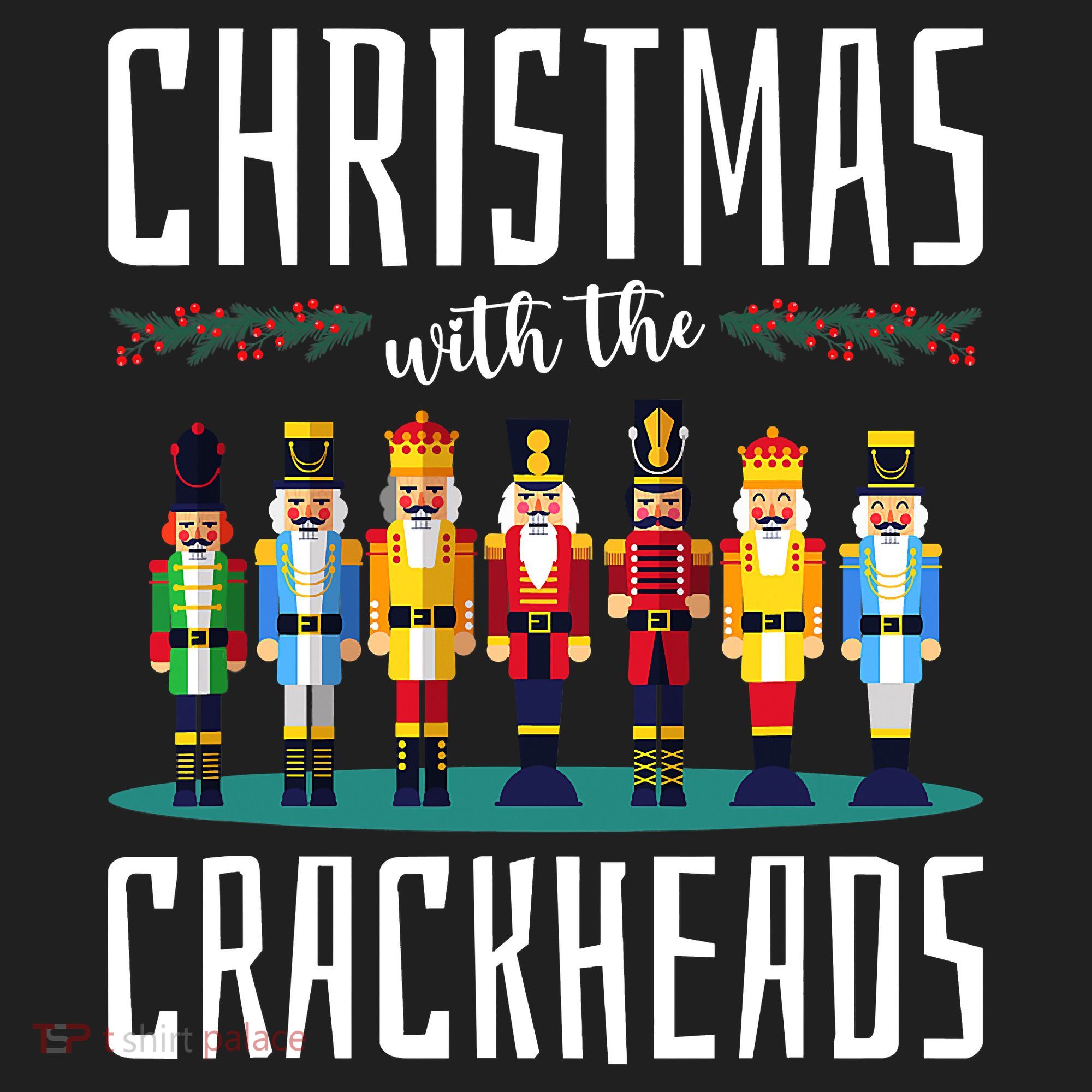 Christmas With The Crackheads Funny Family Ugly Nutcracker Women's Sweatshirt