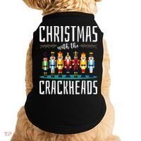 Christmas With The Crackheads Funny Family Ugly Nutcracker Doggie Tank thumb 0