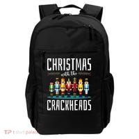 Christmas With The Crackheads Funny Family Ugly Nutcracker Backpack thumb 0