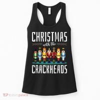 Christmas With The Crackheads Funny Family Ugly Nutcracker Women's Tank Top thumb 0