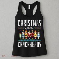 Christmas With The Crackheads Funny Family Ugly Nutcracker Women's Tank Top thumb 3