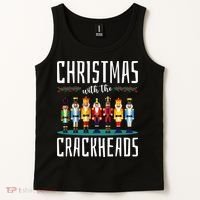 Christmas With The Crackheads Funny Family Ugly Nutcracker Tank Top thumb 2