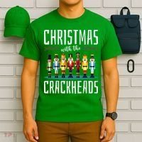 Christmas With The Crackheads Funny Family Ugly Nutcracker T-Shirt thumb 6
