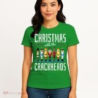 Christmas With The Crackheads Funny Family Ugly Nutcracker Women's T-Shirt thumb 4
