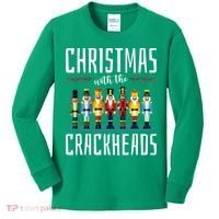 Christmas With The Crackheads Funny Family Ugly Nutcracker Kids Long Sleeve Shirt thumb 0