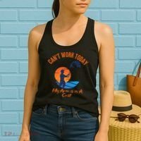 Can't Work Today My Arm Is In A Cast Funny Fishing Women's Tank Top thumb 2