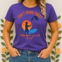 Can't Work Today My Arm Is In A Cast Funny Fishing Women's T-Shirt thumb 2