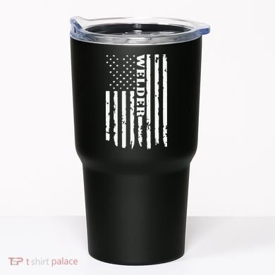 Cool Welding US Flag Art For Welder Welding Tumbler