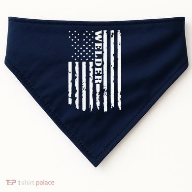 Cool Welding US Flag Art For Welder Welding USA-Made Doggie Bandana
