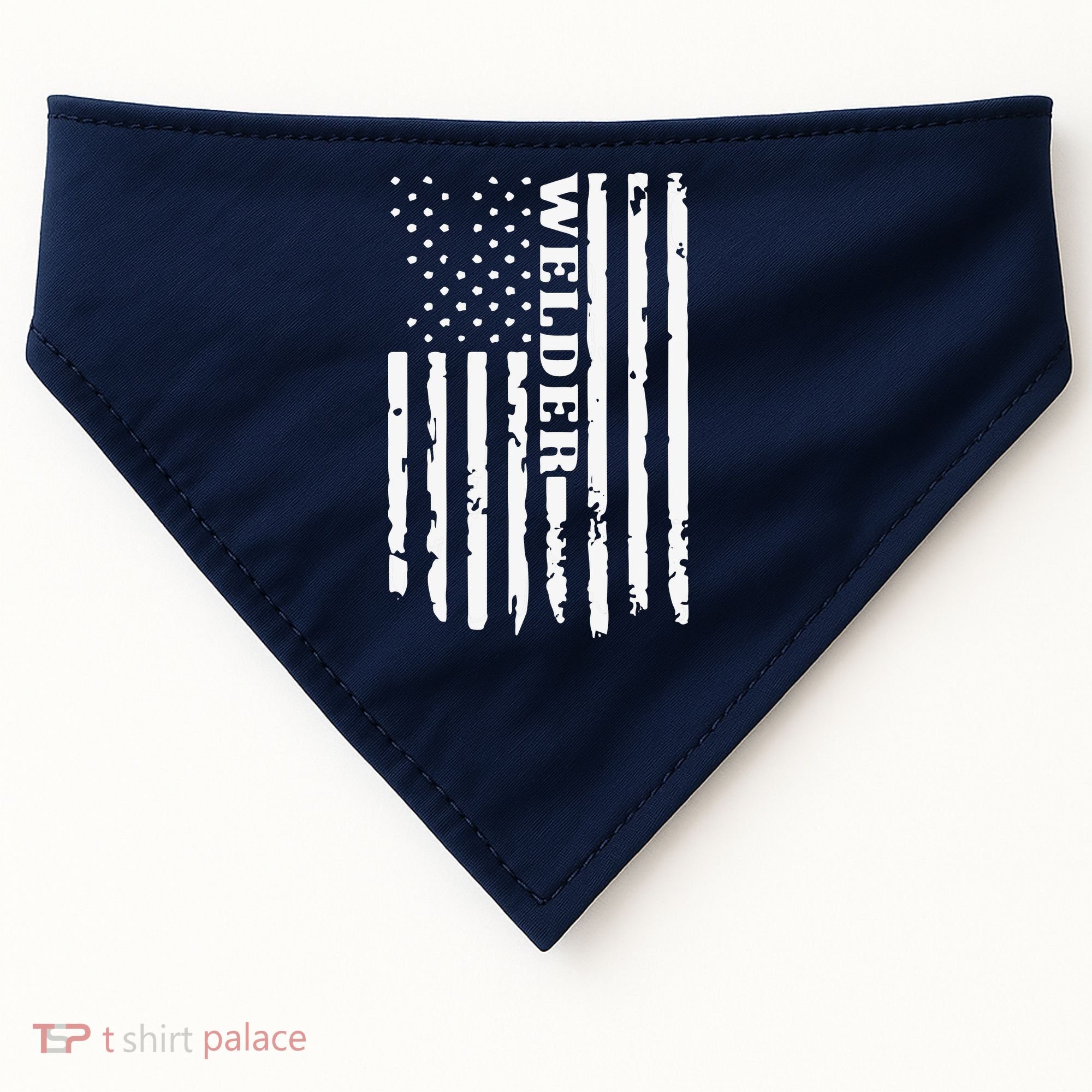 Cool Welding US Flag Art For Welder Welding USA-Made Doggie Bandana