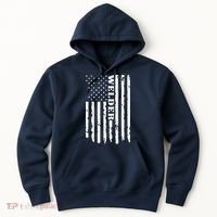 Cool Welding US Flag Art For Welder Welding Hoodie thumb 0