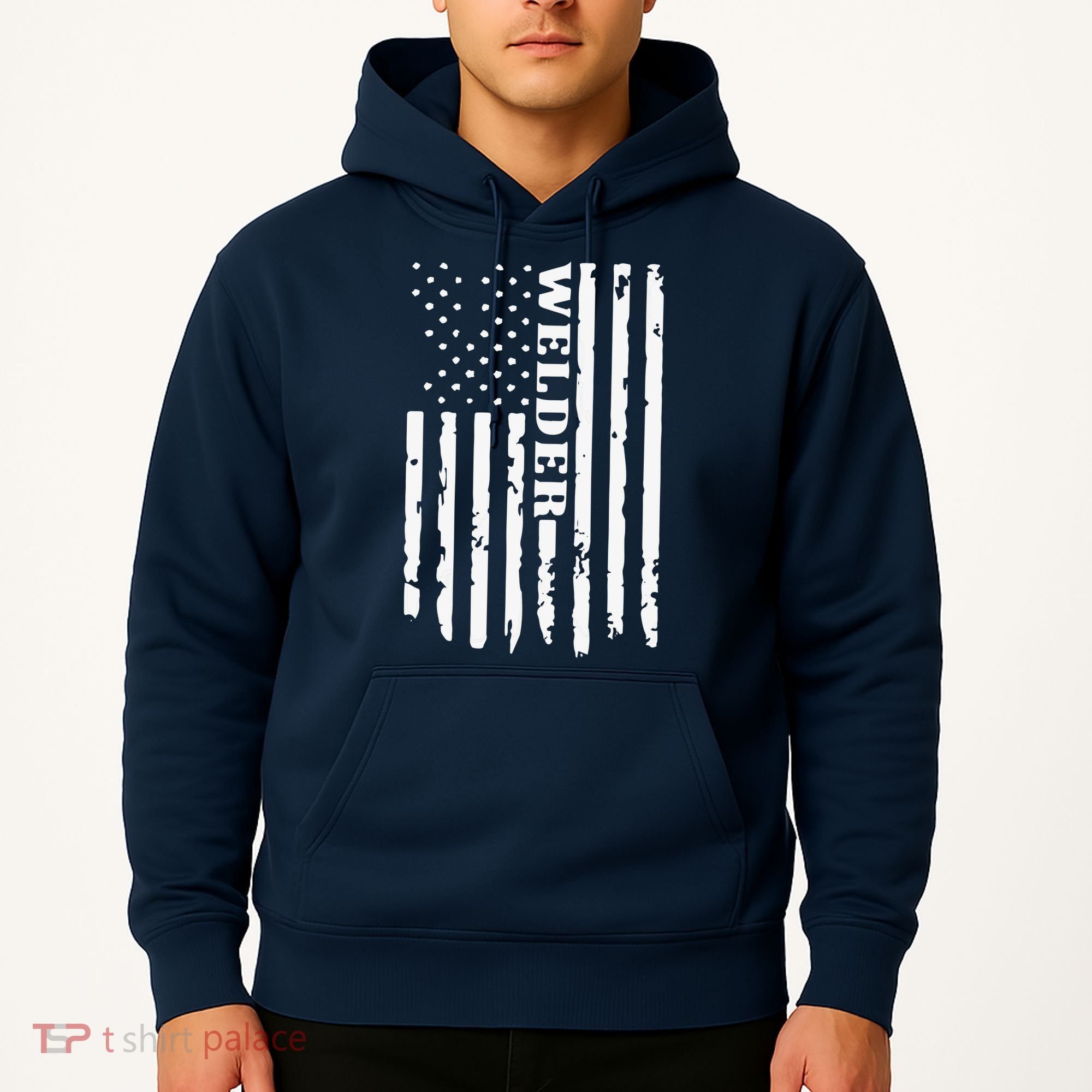 Cool Welding US Flag Art For Welder Welding Hoodie