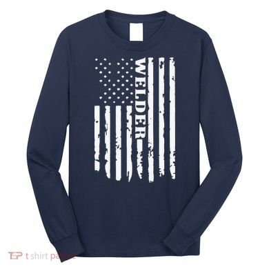 Cool Welding US Flag Art For Welder Welding Long Sleeve Shirt