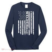 Cool Welding US Flag Art For Welder Welding Long Sleeve Shirt thumb 0