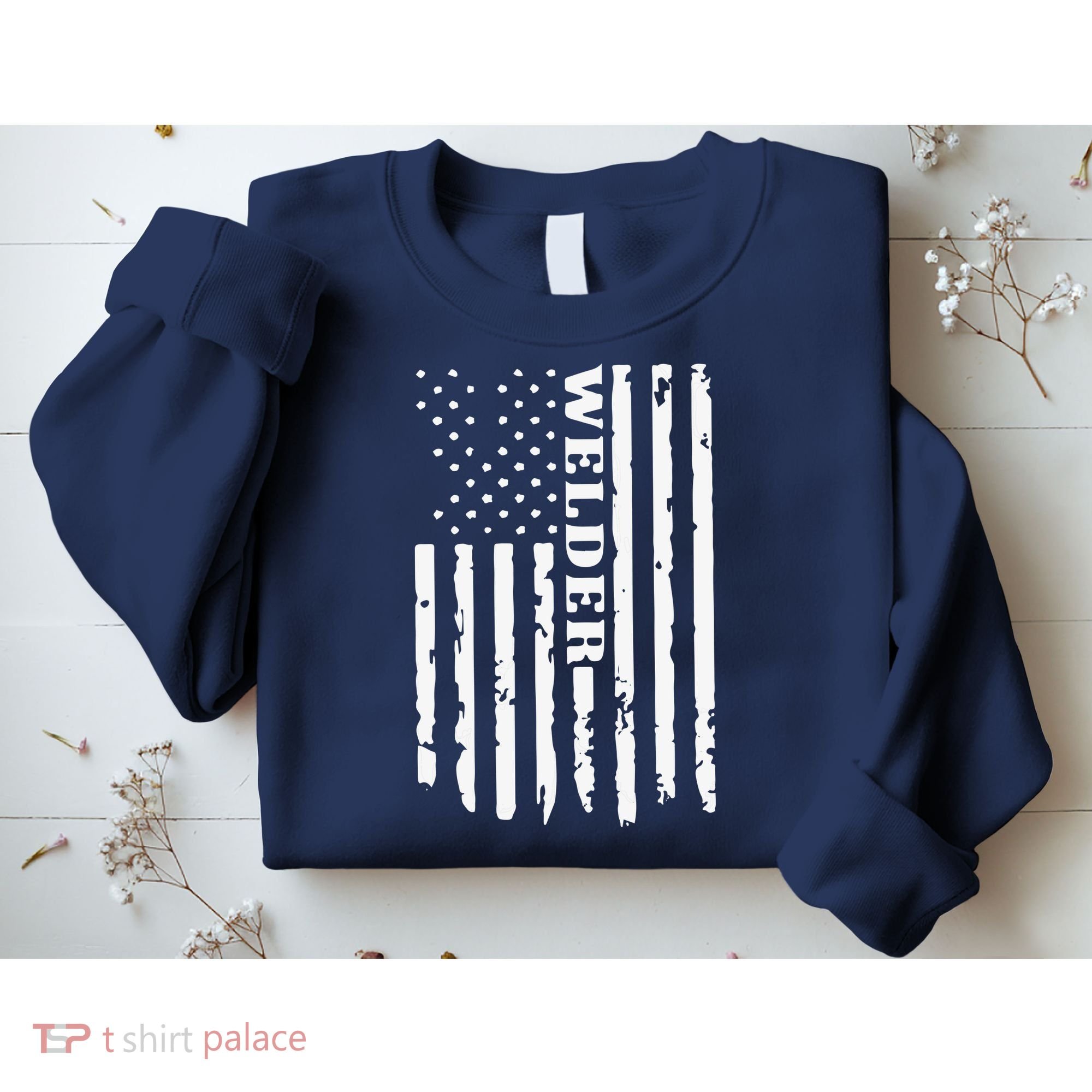 Cool Welding US Flag Art For Welder Welding Sweatshirt